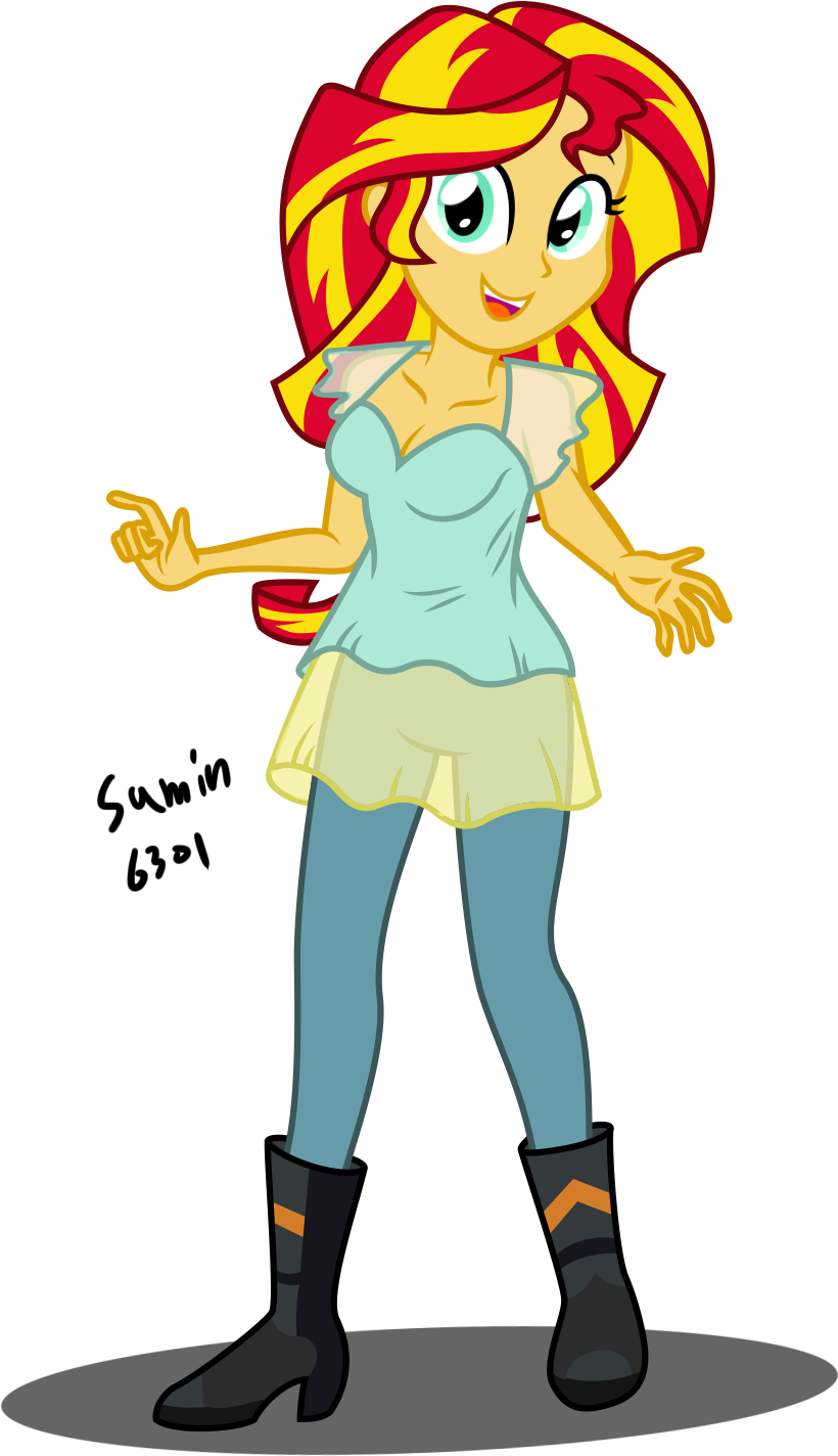 Sunset Shimmer , By Sumin6301 Sunset Shimmer , By Sumin6301 - Giantess Growth Mlp Eg (942x1560)