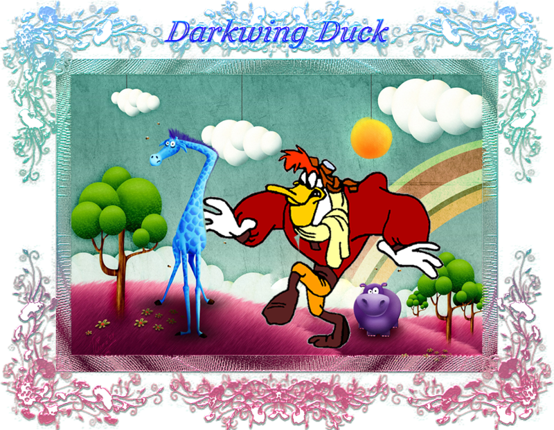 Darkwing Duck Черный Плащ 52 - Abstract Zoo Art Poster Print 24x18 Inch (800x622)
