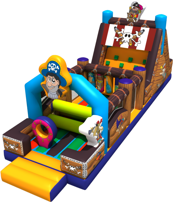 Party City Inflatable Combo Slide Bounce House, Party - Baby Toys (800x800)