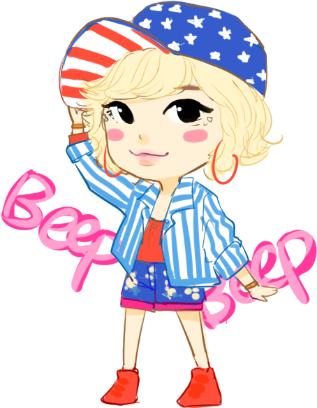 [snsd] Sunny Beep Beep Chibi Png By Hasnasone - [snsd] Sunny Beep Beep Chibi Png By Hasnasone (500x600)