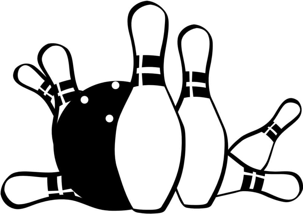 Bowling Pin Bowling Balls Ten-pin Bowling Clip Art - Free Bowling Clip Art (1000x750)