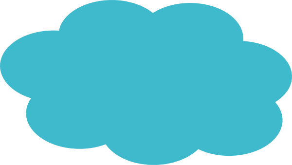Blue Cloud Clipart - Cartoon Yellow Clouds Png (600x339)