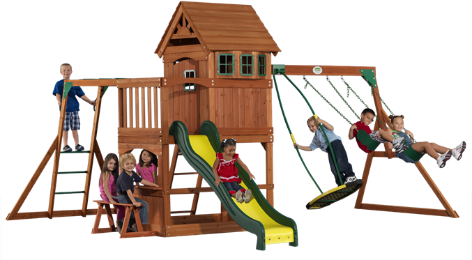 Backyard Discovery Surfboard Swing - Backyard Discovery Montpelier Swing Set, Multi-colored (676x383)