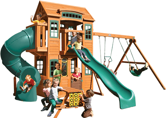 Cedar Summit Premium Play Sets Grace's Favorite - Cedar Summit Weston Lodge Deluxe Playset (600x400)