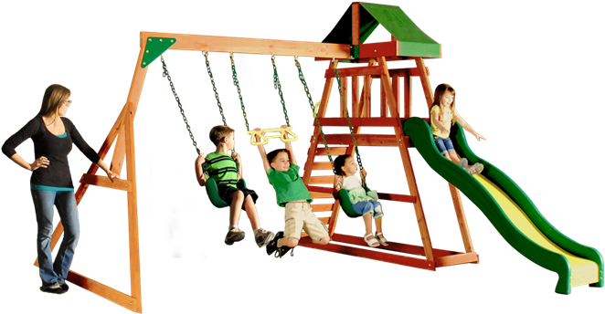 Prescott Swingset Installer - Backyard Discovery 65011com Prescott All Cedar Playset (676x383)