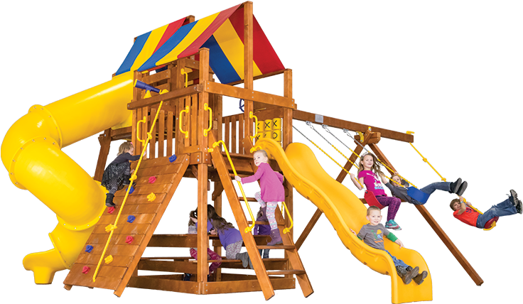 Carnival Clubhouse Pkg V Modified 39a Swingset - Carnival (892x447)