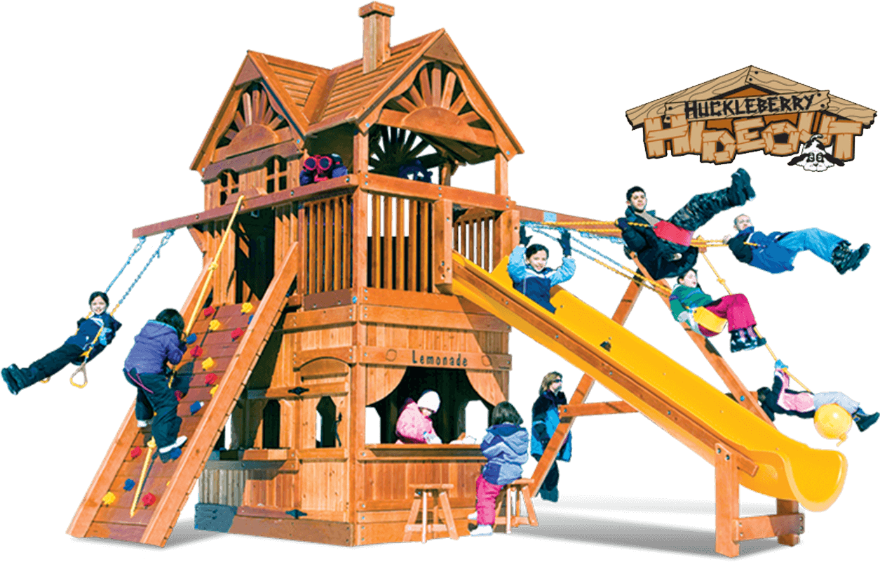 Huckleberry Hideoutsfrom $9,149 - Playground Slide (1500x900)
