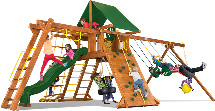 Turbo Carnival Castle Pkg Iii 34a Swingset - Playground (892x447)