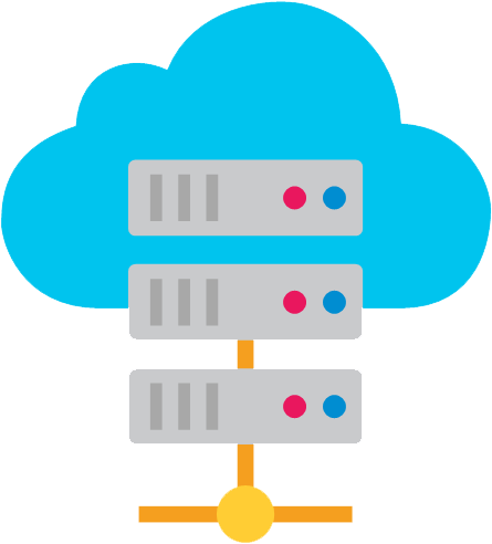 Cloud Server Clipart Clipart Transparent Background - Hosting Vector Png (640x527)