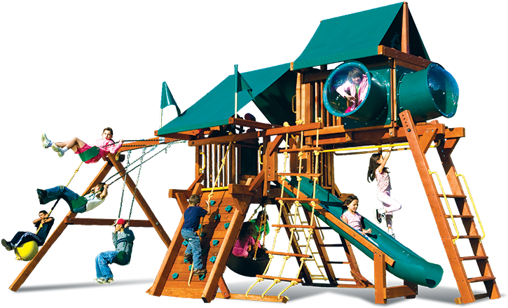 Sunshine Castle Pkg Iv Double Bubble 49a Swingset - Playground (892x447)