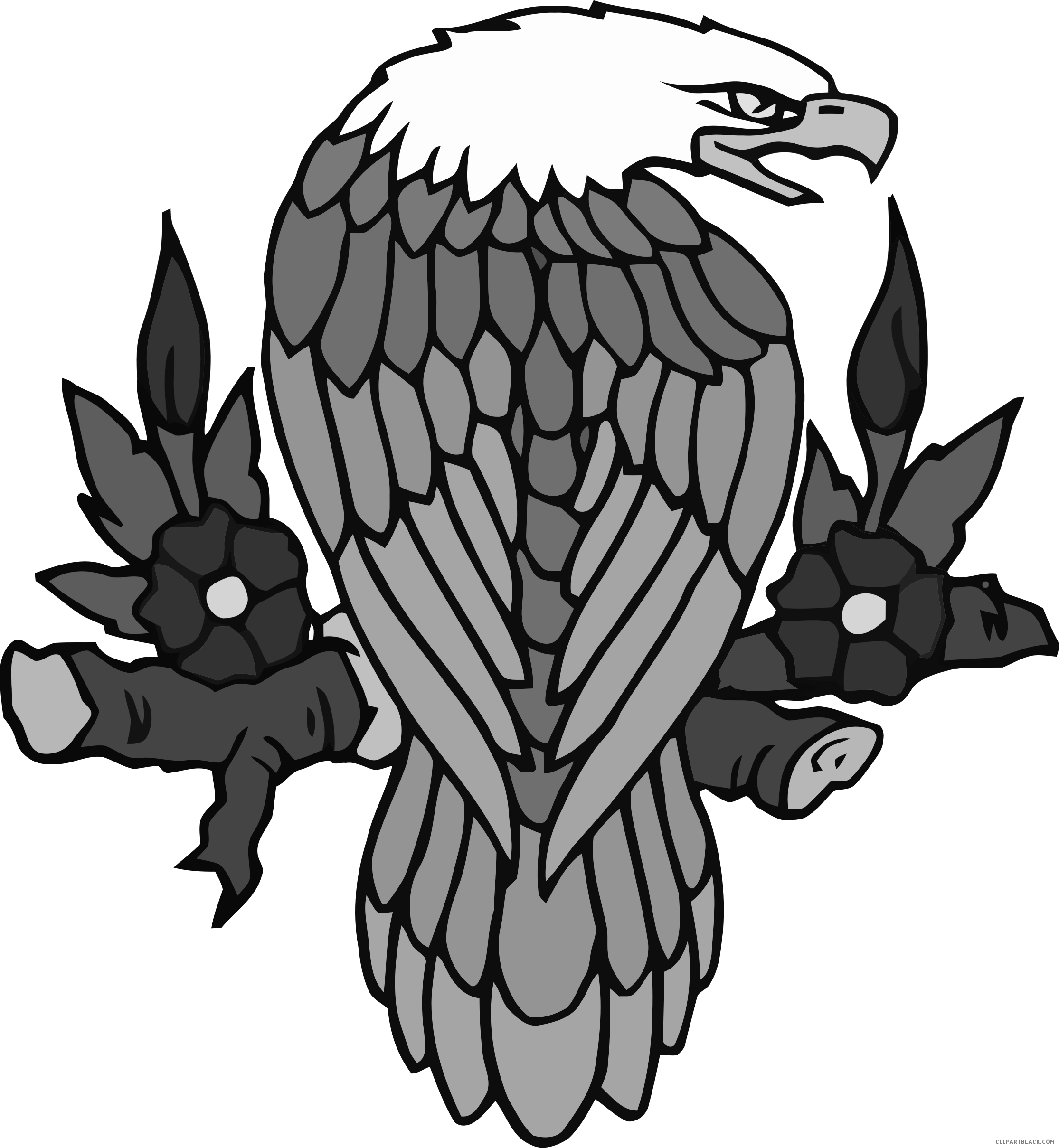 Bald Eagle Animal Free Black White Clipart Images Clipartblack - Bald Eagle (2230x2418)
