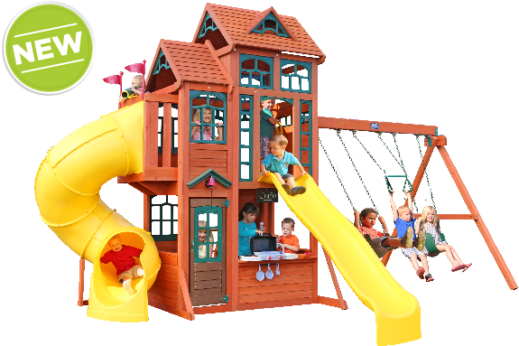 Cedar Summit Premium Play Sets - Swing (600x400)