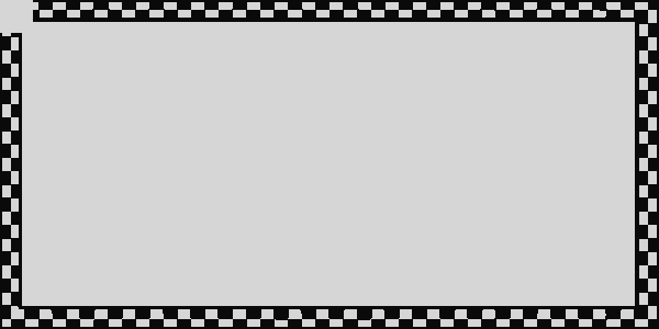 Checkered Flag Border Clip Art (600x300)