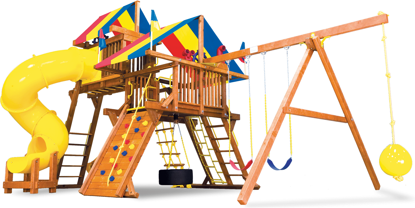 Rainbow's - Rainbow Swing Set (1693x1127)