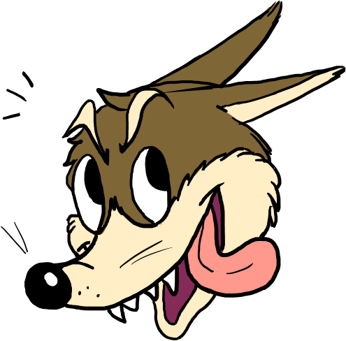 Transparent Wolf Head By Foxdraft - Wolf Head Png Cartoon - (664x598