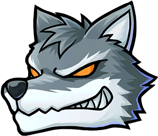 Gear-wolf Head Render - Wolf Head Cartoon Png (400x400)