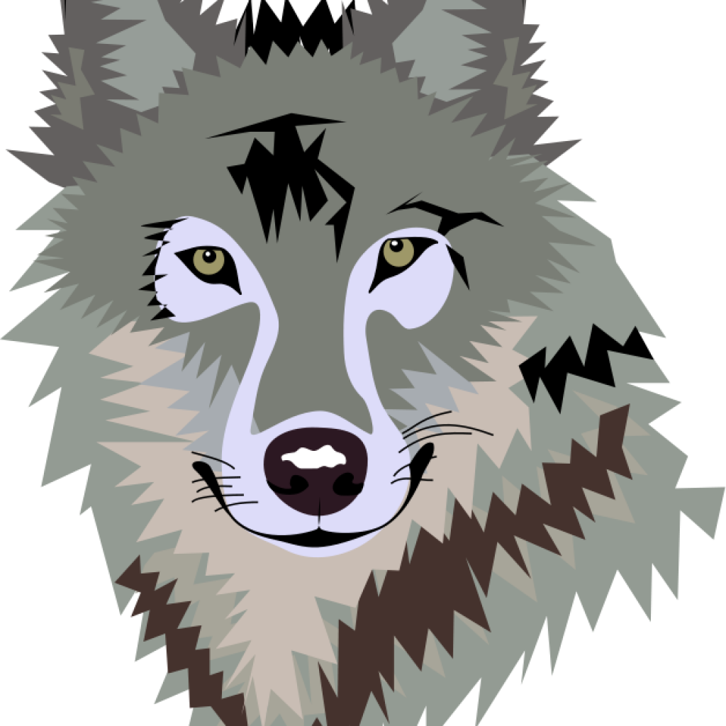 Wolf Face Clipart 1 To Draw Up Pinterest Clip Space - Wolf Face Clipart (1024x1024)