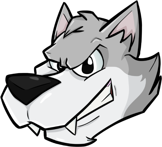 Wolf Head Cartoon Png (2738x2738)