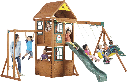 Design Manificent Big Backyard Swing Set Products Big - Playhouse (600x400)