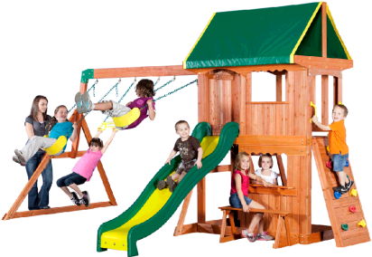 Backyard Discovery 65012 Somerset Wood Swing Set (500x500)