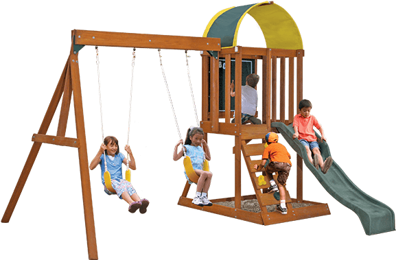 Cedar Summit Ainsley Swing Set - Cedar Summit Premium Play Sets (600x400)