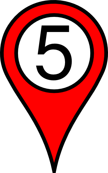 Blue Pin B Clip Art At Clker - Arrow Cross (372x594)