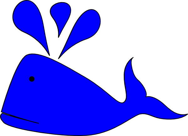 Whales Spew Clip Art At Clker - Clip Art (600x434)