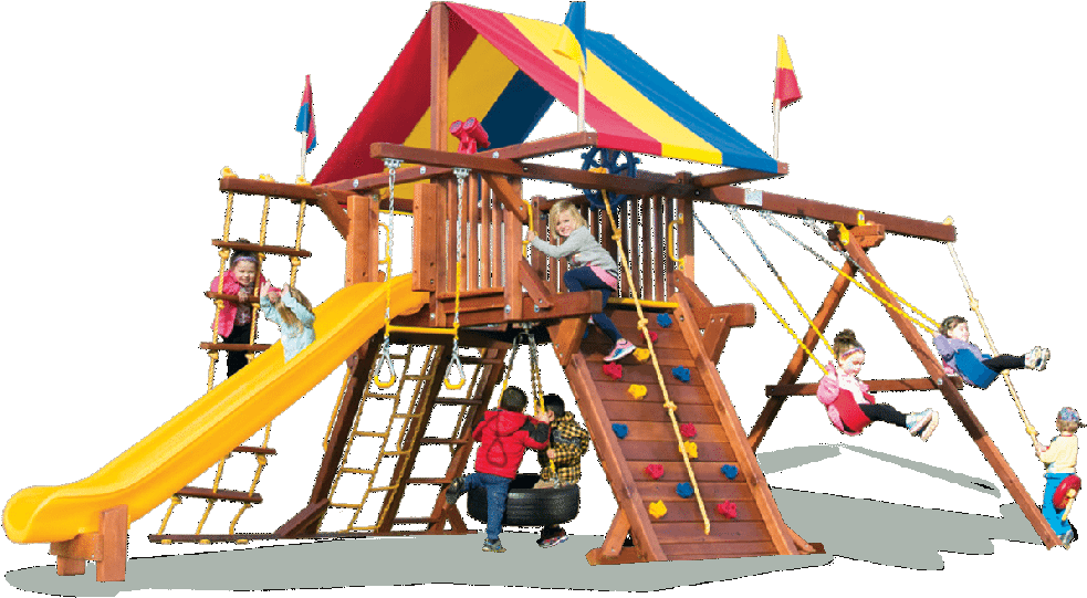 Rainbow Swingsets Castle Backyard Playworld Omaha - Backyard Playworld (1300x700)