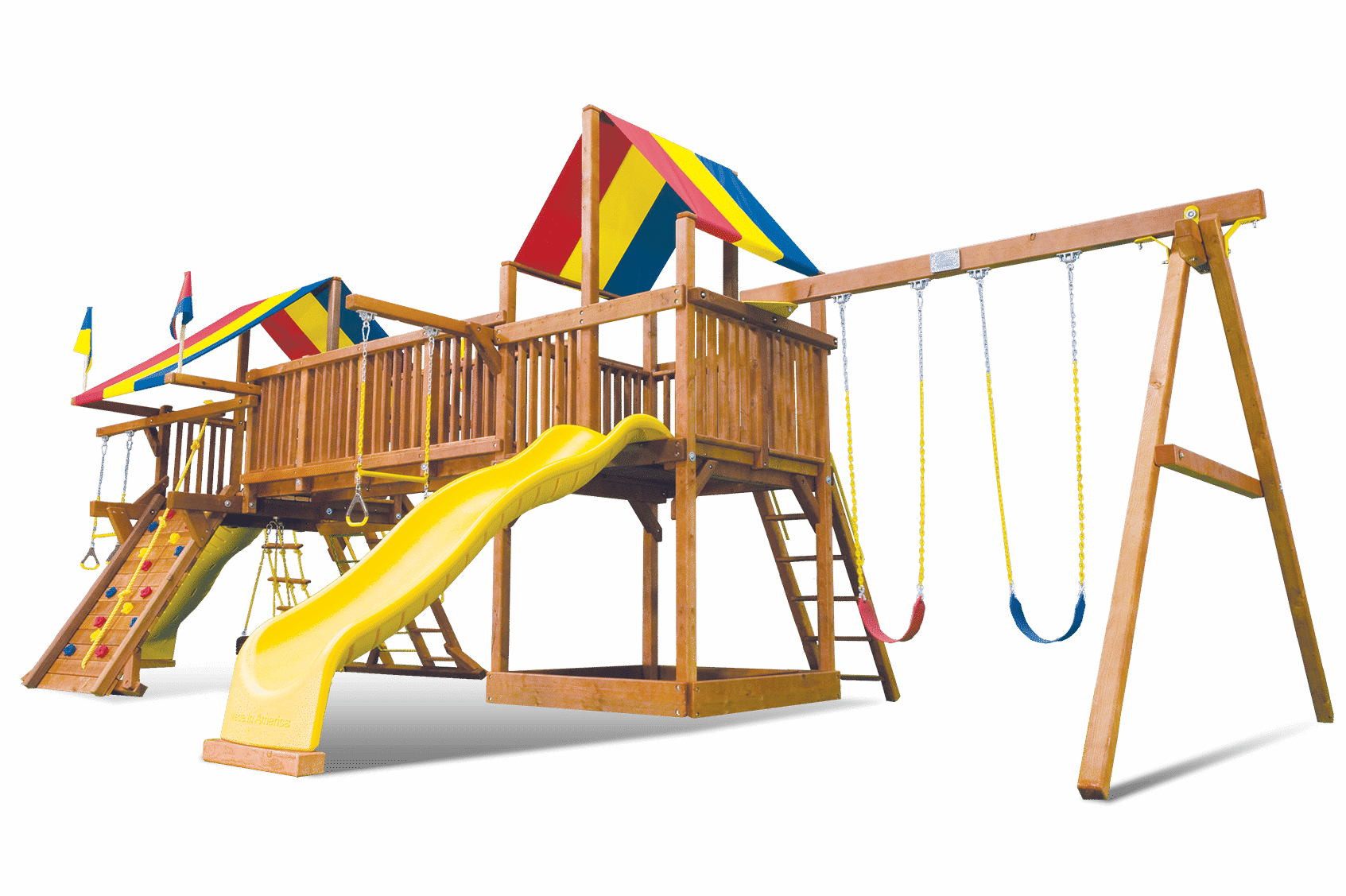 Special Order Rainbow Play Sets Backyard Playworld - Swing (1693x1127)