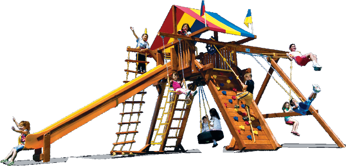 Rainbow Swingsets Castle Backyard Playworld Omaha - Backyard Playworld (1300x700)