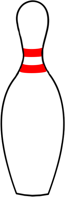 Bowling Clipart - Bowling Pin Clipart No Background (363x827)