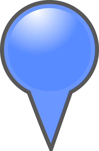 Marker, Pin, Pushpin, Blue - Blue Map Marker (421x640)