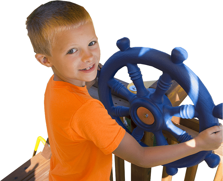Special Order Rainbow Play Sets Backyard Playworld - Ship's Wheel (892x692)