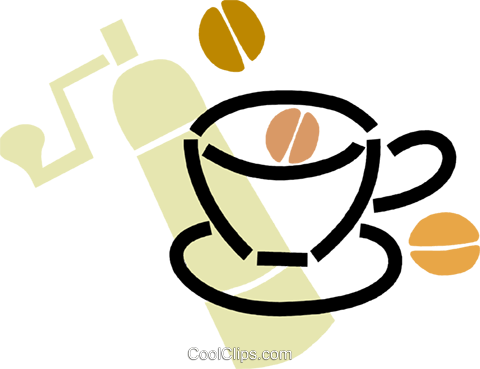 Coffee Grinder With Coffee Beans Royalty Free Vector - Coffee Grinder With Coffee Beans Royalty Free Vector (480x369)