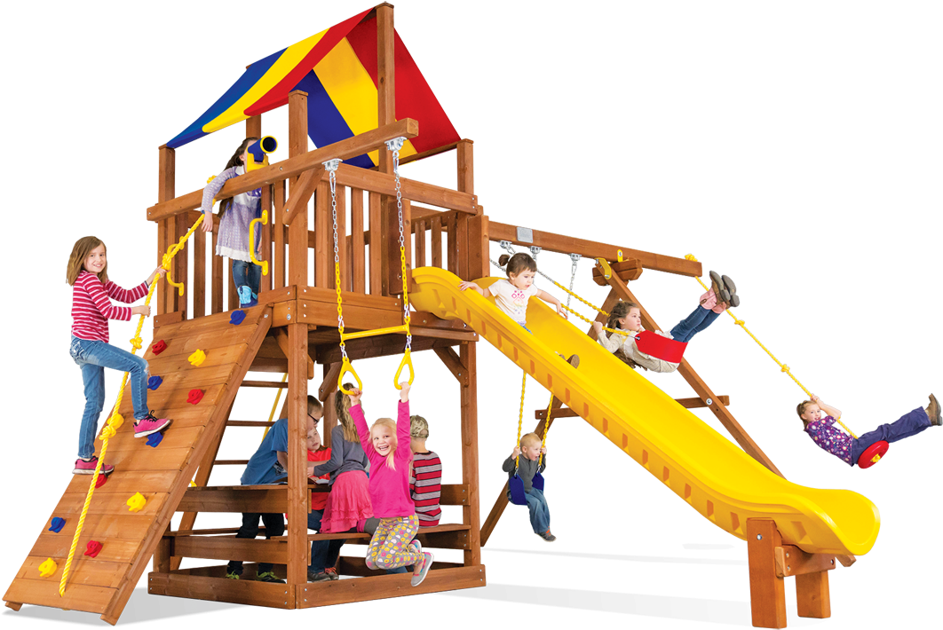 Carnival Turbo Clubhouse Pkg Ii Loaded - Playground Slide (1100x732)