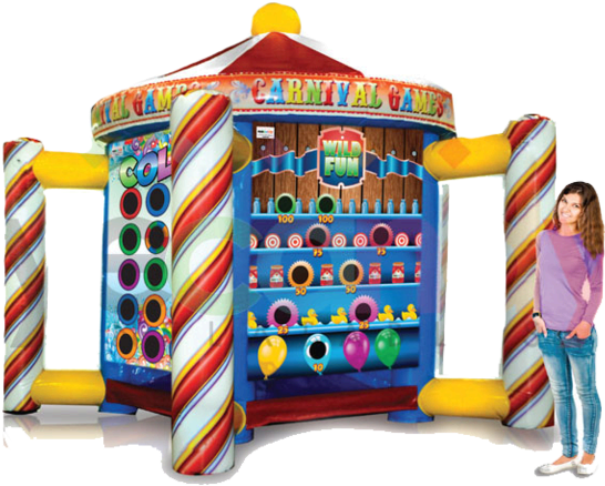 Ultimate Carnival Booth - Carnival Themed Bounce House (640x473)