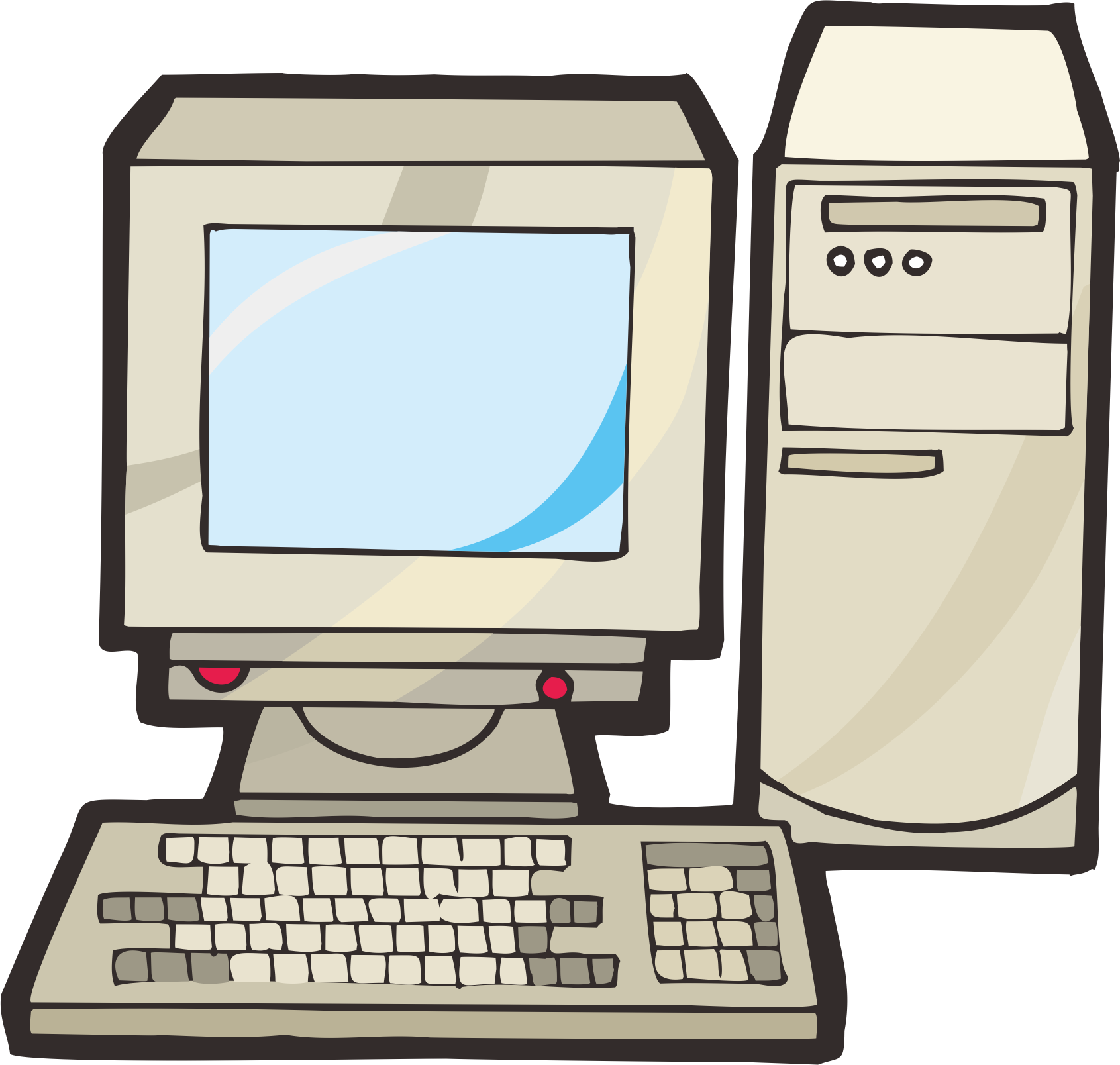 Включи картинки компьютер. Компьютер рисунок. Персональный компьютер. Компьютер мультяшный. Компьютер без фона.