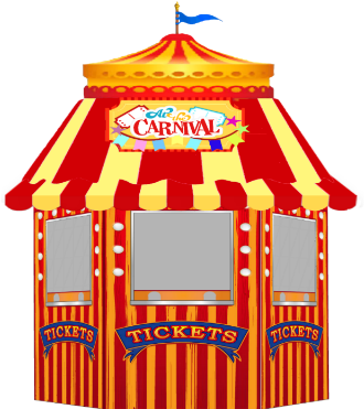 Carnival Ticket Booth - Carnival Ticket Booth Clipart (333x400)