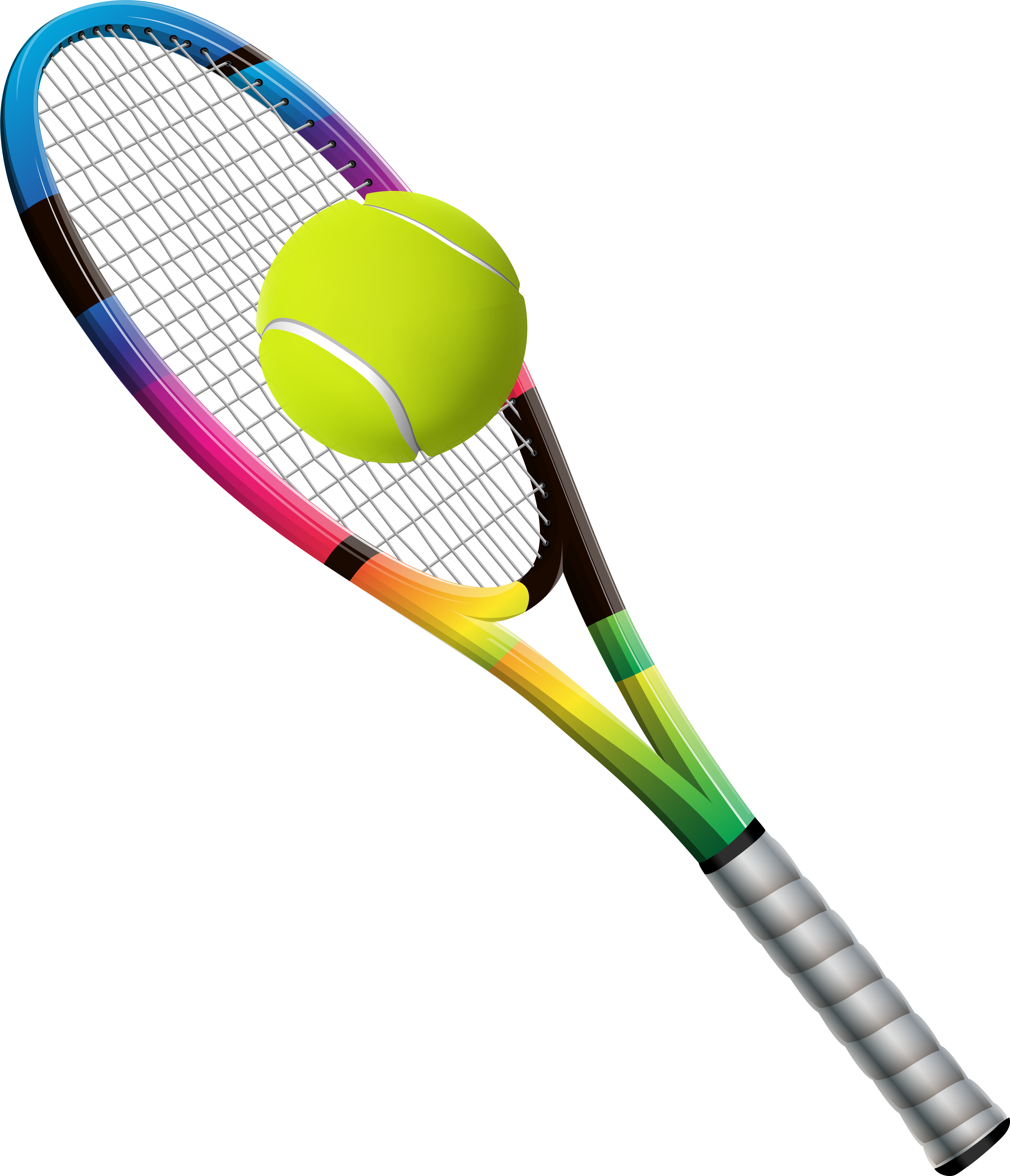 Tennis Ball And Racket Png (6013x7000)