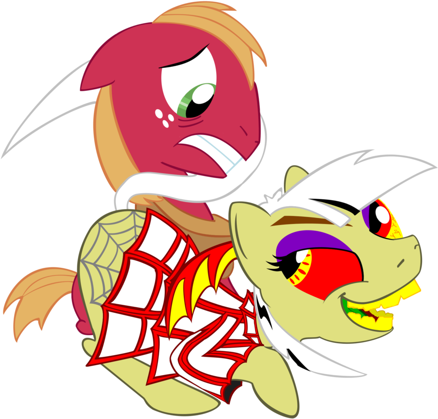 Carnival Cat Woos Big Macintosh By Lucefudu - Cartoon (900x865)