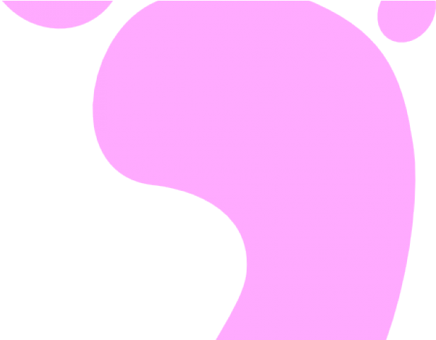 Baby Girl Footprint Clipart - Illustration (640x480)