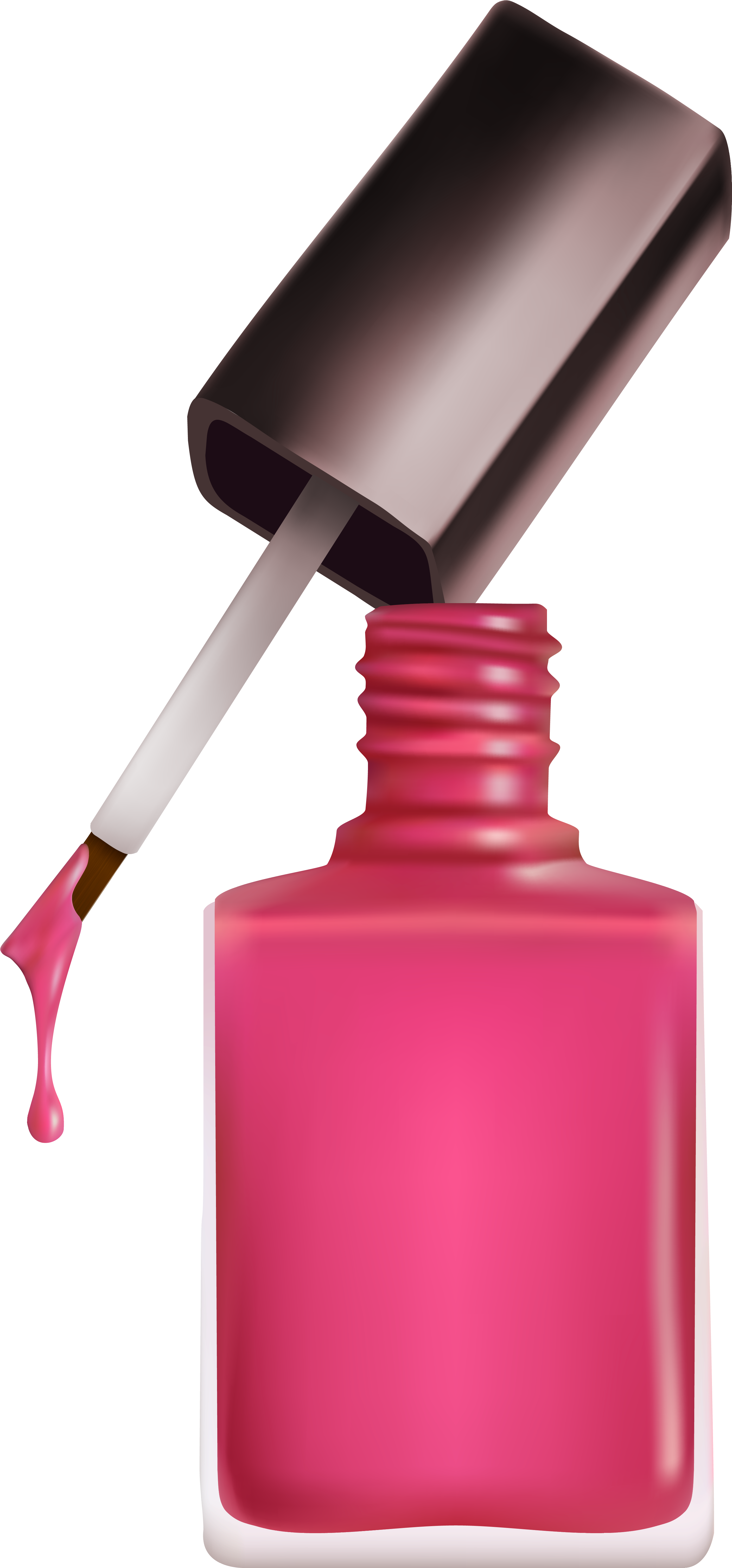 Nail Polish Clip Art At Clker - Nail Polish Bottle Clipart (2974x6142)