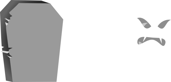 Halloween Tombstone No Face Clip Art At Clker - Tombstone Clipart (600x287)