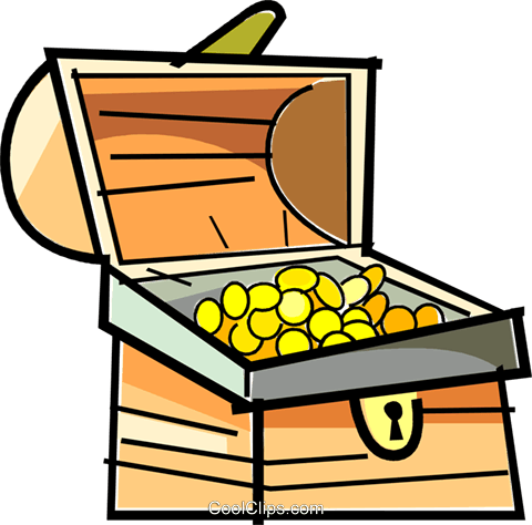 Schatztruhe Clipart - Treasure Chest Clip Art (480x474)