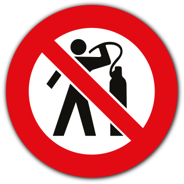 Use Of Compressed Air To Dust Body Prohibited Safety - Не Бери Чужие Вещи (400x400)