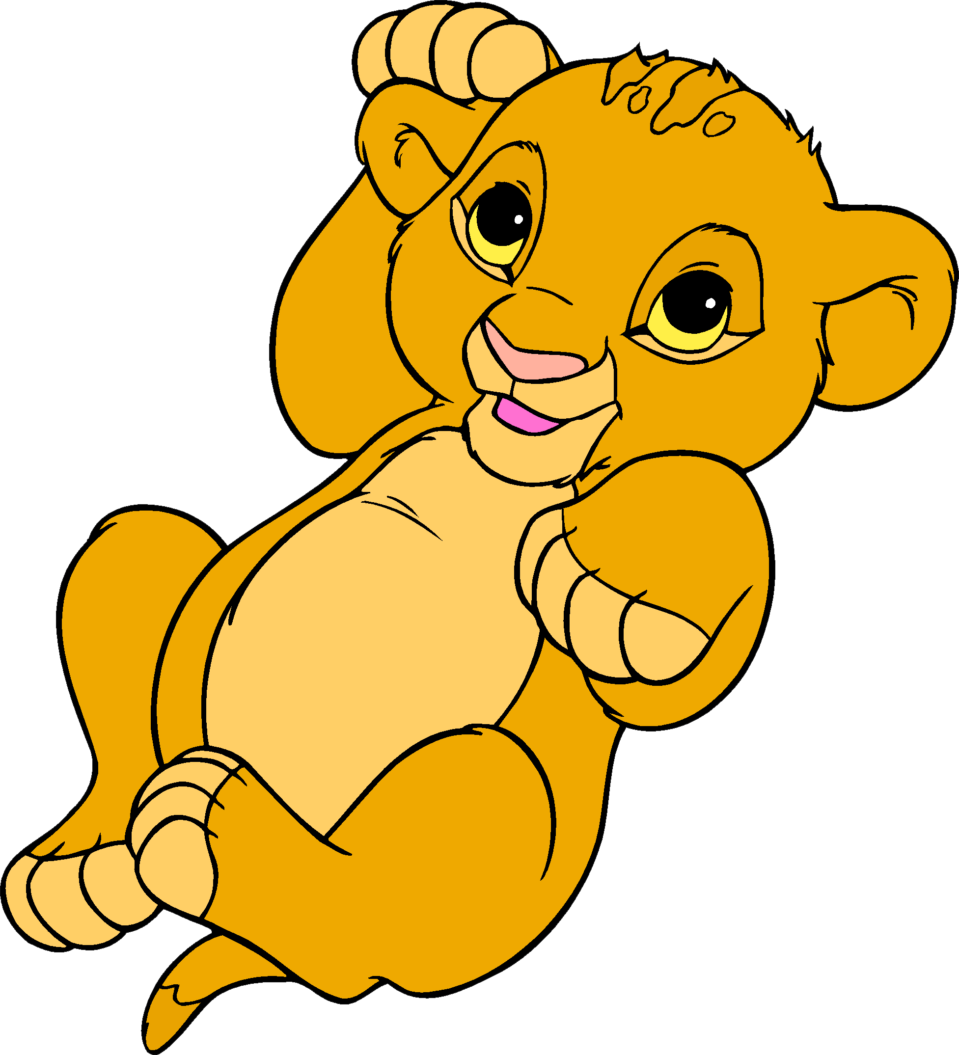 Simba Nala Lion Clip Art - Baby Simba Lion King (1953x2149)