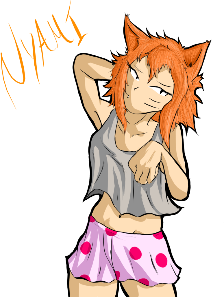 Iamtheunicornwizard Cat-girl The Cat A - Cat (1024x1024)