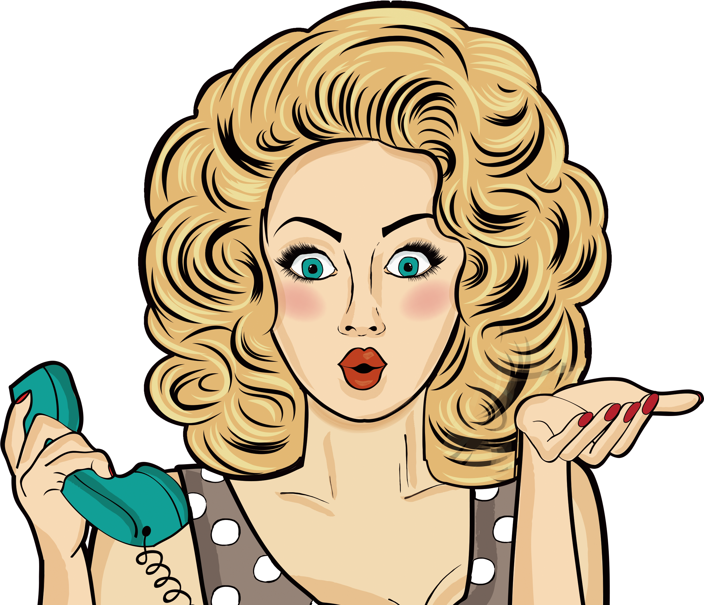Pin-up Girl Comics Pop Art Female - Pop Art Pin Up Girl (2939x2295)