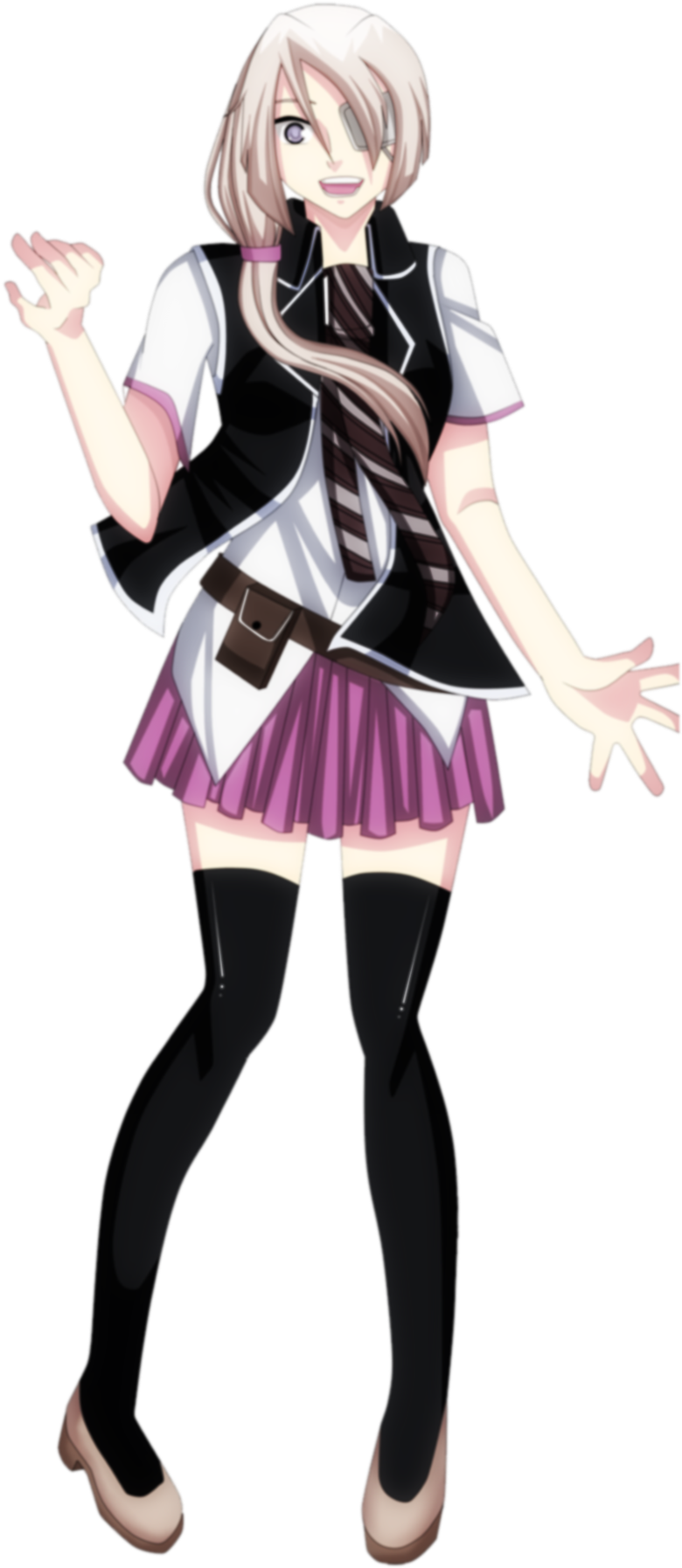 Midori Shizen Fullbody-ao No Exorcist Oc By Natsuml - Blue Exorcist Oc Female (900x1929)