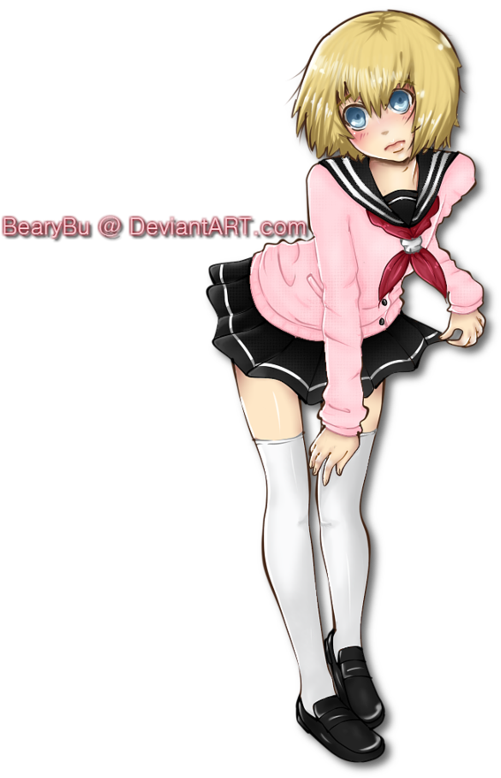Armin Arlert Is Late For Anime School By Bearybu On - Armin As A Girl (891x896)